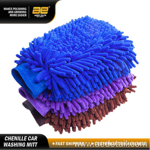 Car Gloves Leather Microfiber Auto Cleaning Glove Car Wash Mitt Supplier